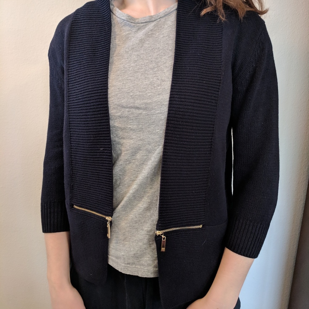 Ivanka Trump Navy Cardigan sz. S